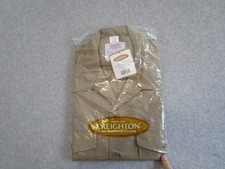 USMC Shirt Mens Small Khaki Tan Uniform Wool Blend Creighton Military Brown picture