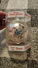 1994 Norman Rockwell Christmas  Ornament Dave Grossman 20th Edition 100th Ann. picture