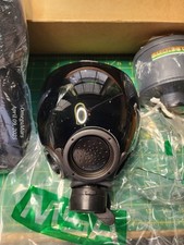 MSA Millennium Gas mask Large. Police Surplus, NEVER USED. Full kit here picture