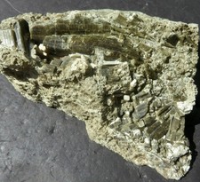 VESUVIANITE and SCAPOLITE  CRYSTALS    - Goodall Quarry -  Sanford, Maine. picture