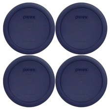 Pyrex Bundle - 4 Items: 7201-PC 4-Cup Blue Plastic Food Storage 4 cup, picture