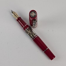 Marlen Red Italian Resin Hippocrates Fountain Pen picture