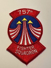 Vintage USAF 757th Fighter Squadron Patch picture