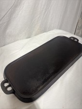 Lodge # 7 Vintage LG Cast Iron 21” x 8” x 1” Flat Griddle Circa 1940 GUC picture