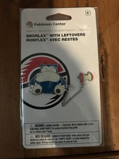 Pokémon Center Snorlax with Leftovers Pokémon Held Item Pin (New, Unopened) picture