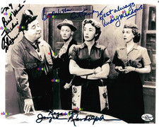 THE HONEYMOONERS CAST SIGNED REPRINT AUTOGRAPHS ACTORS 8