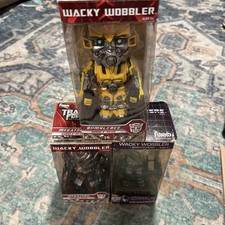 Funko Wacky Wobbler Transformers Lot Megatron Bumblebee Bobblehead 2009 NIB Set picture