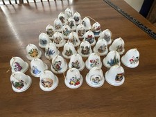 Vintage Lot Of33 Disney Grolier Porcelain Bell Christmas Ornaments No Duplicates picture
