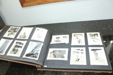 Vintage Military Memory Photo Album Black & White Pictures Aprox 129 Photos picture