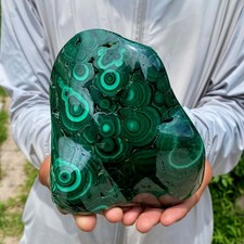 2.53LB Natural Polished Malachite Mineral freeform specimen Reiki Stone picture