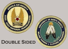 Arnold Air Society 2022-2023 UND Clifford Squadron Challenge Coin  J#22 picture