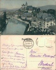 Postcard Thun Thoune promenade street 1908 picture