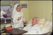 Photo:St. Rose Nuns Terminal Patient Hospital Care 1970s picture
