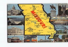 Map, Scenes & Views Missouri USA H-50760 picture