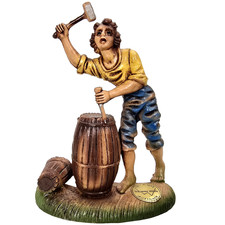 Montecatini Italian Village Barrel Maker Hand Painted 3.5