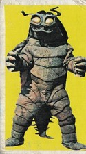 Vintage Ultraman Gomora Kaiju Monster Menko Card Japanese MiG Fighter Back picture