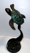 SPI Sea Turtle Classic bronze/brass sculpture He's on his own, loving life  10