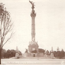 c1920s Mexico City RPPC Angel of Independence Monument Paseo de la Reforma Tower picture