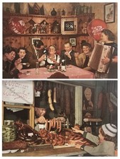 1951 Vienna Austria Grinzing Tavern Magazine Clipping Wiener Würstel Photos picture