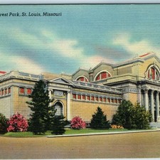c1940s St. Louis, MO Art Museum Forest Park Postcard 1904 World Fair Exposition picture