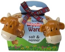 Royal Tara Highland Cow Woolly Ware Salt & Pepper picture