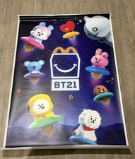 2026 McDonald's x BTS BT21 Happy Meal Poster Display 55x35 picture