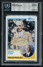 Henry Ford d1947 signed autograph Custom Cut Founder of Ford Motor BAS Slabbed picture
