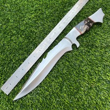 15.5'' Premium D2 Tool Steel Bowie – Handmade 60 Hrc Bushcraft & Survival Tool picture