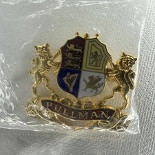 VTG Pullman Railway Coat of Arms Enamel Lapel Pin New Sealed picture