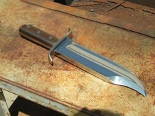Custom Handmade 10mm Massive Steel Heavy Duty Bowie Knife D2 Camping Hunting picture