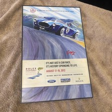 2012 Rolex Monterey Motorsports Reunion Races Poster SHELBY COBRA 50th in Frame picture