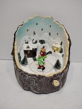 Holiday Time Skating Rink Animated Christmas Musical Light Up Decoration    b4 picture