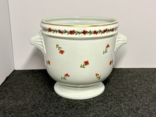 Tiffany & Co. / Limoges France Tiffany Poppies Two Handle Cache Pot 7 in High picture