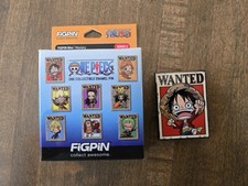FiGPiN One Piece Mystery Mini Series 2 Common Wanted Monkey D Luffy LOCKED picture