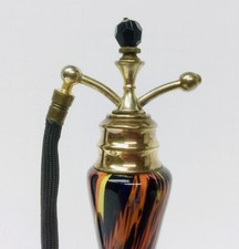 Gorgeous Large Perfume Bottle Atomizer Czechoslovakia France Multi Color Jewel picture