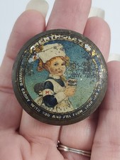 Antique Mentholatum Tin, The Little Nurse 1/4 oz picture