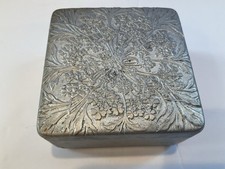 Vintage Aluminum Face Powder Box by LOV-LOR Cheramy New York Made In France picture