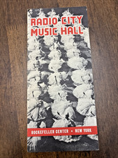 Radio City Music Hall Rockefeller Center NY Brochure Ballet Rockettes 1950s/60s picture