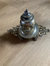 LARGE 19TH CENTURY BRONZE INKWELL – VICTORIAN ERA – picture