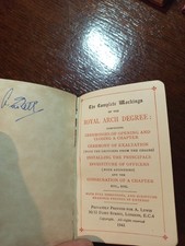 1941 The Complete Workings of the Royal Arch Degree Freemasonry masonic/773 picture