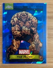 Topps Chrome Sapphire Marvel 2024 The Thing - Blue Base #10 Fantastic 4 picture