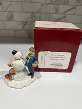 Norman Rockwell Snow Sculpture Gorham Four Seasons 1969 Figurine w/ Original Box picture
