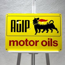 Agip Motor Oils Vintage Heavy Metal Sign – 60x40 cm  (15.7” × 23.6”) picture