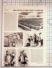 1930s Cleveland National Air Races Magazine Page Ephemera picture