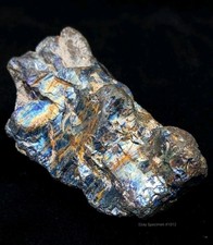 Vivid Blue Rainbow Turgite Mineral Specimen - Iridescent Hematite SC USA Rough picture