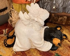 Big Sky Carvers Bearfoots Angel Bear Michael By Jeff Fleming Figurine Retired 5