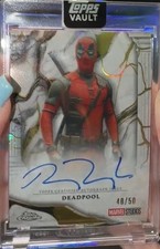 2026 Topps Vault Marvel deadpool Auto Ryan Renolds /50 picture