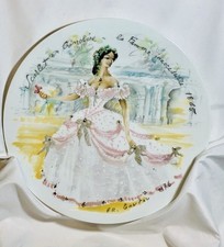 Vtg 1976 Limoges Scarlet in Crinoline 1865 Plate The Inaccessible Woman Ganeau picture