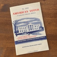 POST CONVENTION ISSUE 1956 AMERICAN VOTER PRESIDENTIAL ELECTION EDITION picture