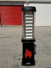 Large Zippo Counter Top Rotating Display Case Lights & Spin 96 Lighters 37x15x15 picture